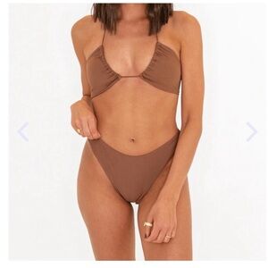 NWT Aurelle Brown Bikini Set